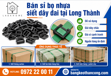 Bán sỉ bọ nhựa siết dây đai tại Long Thành