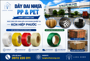 Bán sỉ dây đai nhựa PP & PET tại KCN Hiệp Phước