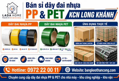 Bán sỉ dây đai nhựa PP & PET KCN Long Khánh