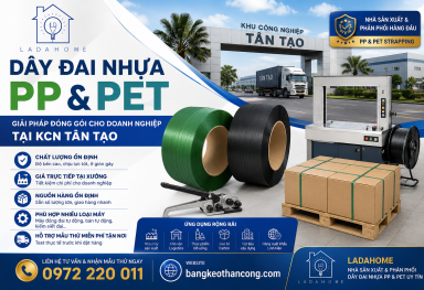 Bán sỉ dây đai nhựa PP & PET tại KCN Tân Tạo
