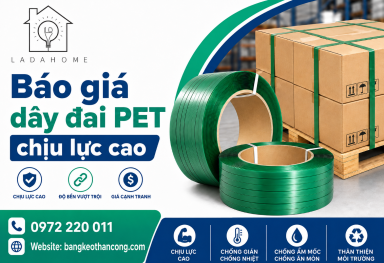 Báo giá dây đai PET chịu lực cao