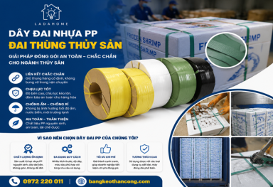 Dây đai nhựa nẹp thùng thủy sản