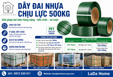 Dây đai nhựa chịu lực 500kg