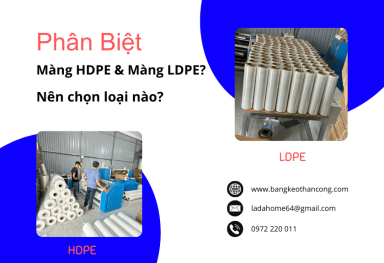 Phân biệt màng PE LDPE và HDPE – Nên chọn loại nào?